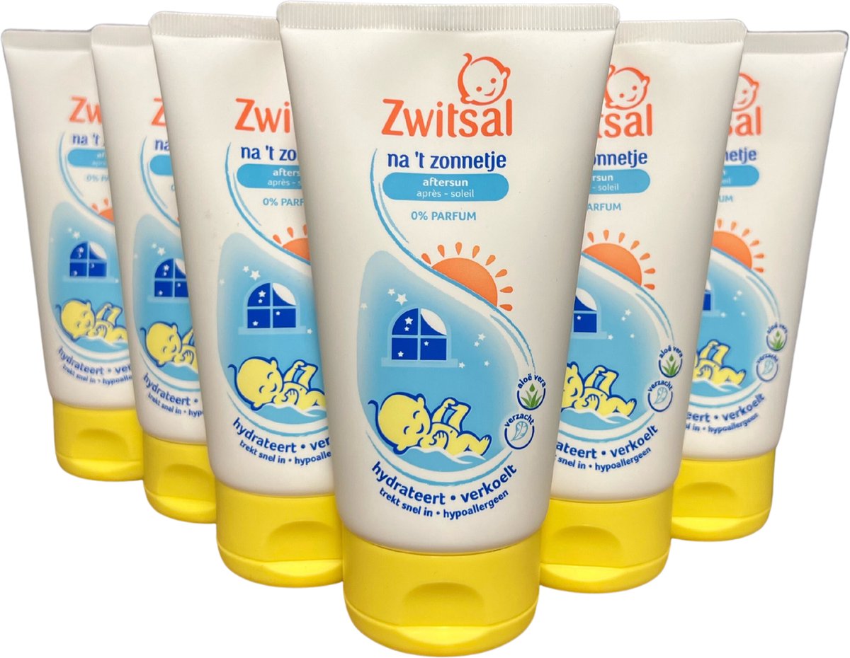 Zwitsal Na 't zonnetje 0% Parfum Aftersun lotion - 6 x 150 ml