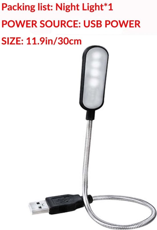 IBBO® - Lampe Flexible pour ordinateur portable - Éclairage de clavier LED - USB - Lampe de lecture - Siècle des Lumières LED USB
