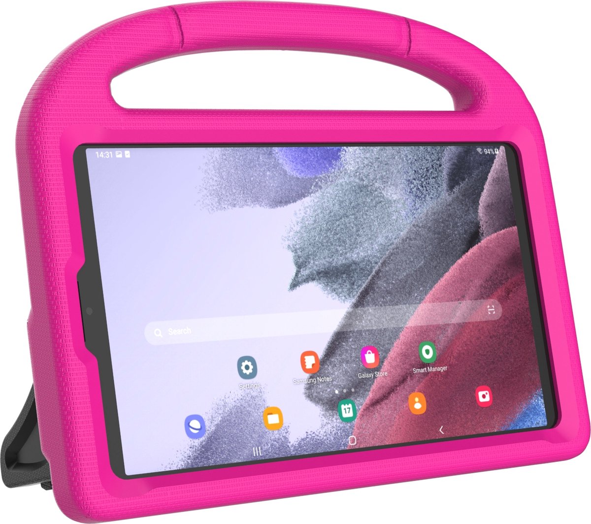 Tablet beschermhoes geschikt voor Samsung Galaxy Tab A7 lite - 8.7 inch - SMT220/225 (2021) – Kinderhoes – Hoes voor Kinderen – Handvat en Standaard – Kindvriendelijke Cover | Roze