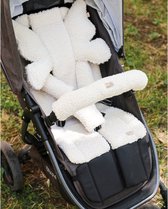 Babyly - Teddy boucle - dubbelzijdige kinderwagen - voering - inzetstuk - baby - peuter - winter - herfst