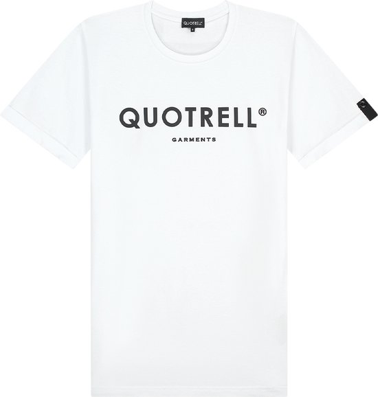 Quotrell - BASIC GARMENTS T-SHIRT - WHITE/BLACK - XS