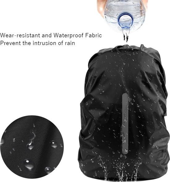 Housse de pluie imperméable 2 pièces pour sac à dos, protection