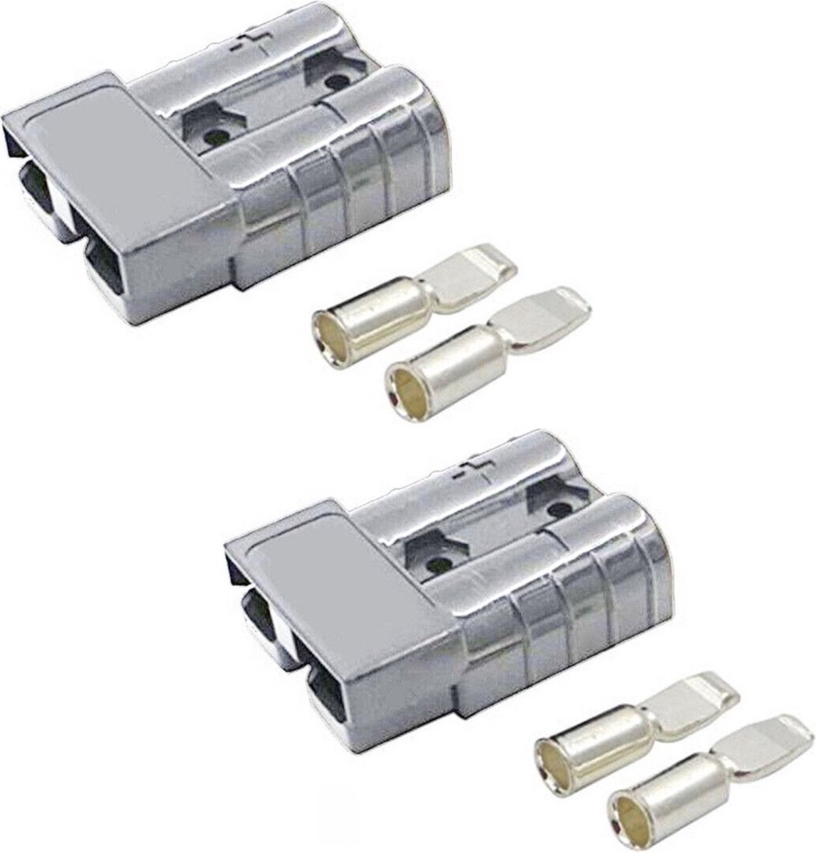 Orbit Electronic Accustekker Connector 6AWG - Stekkerverbinding - SB50 Connector - 50A/600V - Grijs - 2 stuks