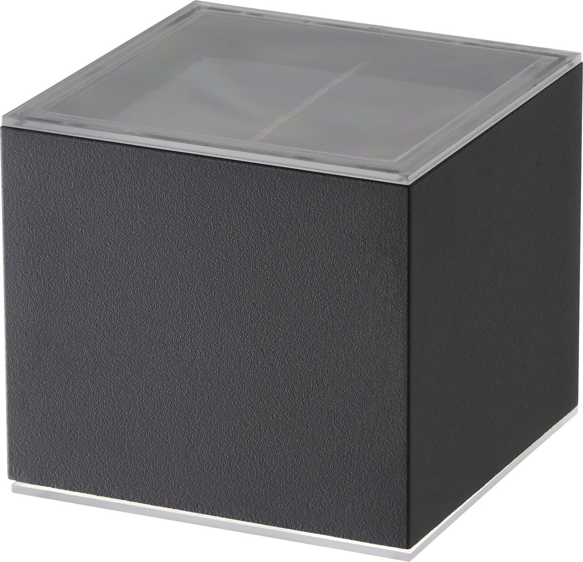 Ledvion - Solar LED Wandlamp - 1W - 25L - 3000K - IP44 - Zwart