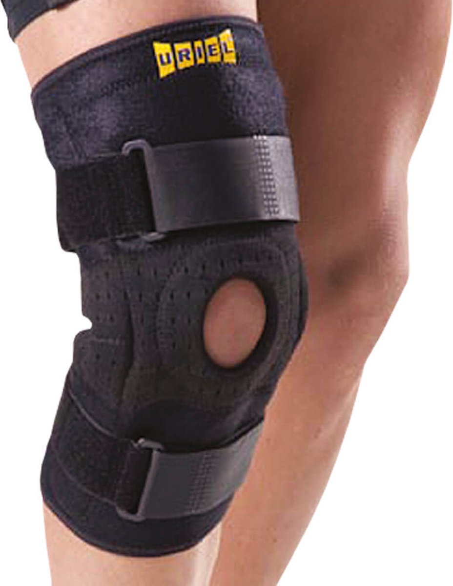 Uriel - Kniebrace met Scharnieren - Verstelbaar - Extra Ondersteuning - Unisex - Zwart - One size