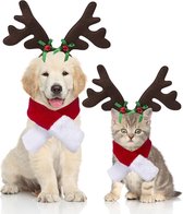 Huisdierhoofdband, kerstgewei, muts, kerstmuts, hoofdbedekking, hoofddeksel voor katten en honden (stijl 3)