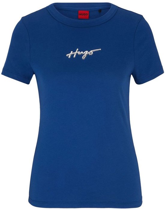 Hugo Classic 4 T-shirt Met Korte Mouwen Blauw XS Vrouw