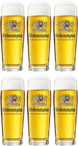 Weihenstephan Pilsglazen 25cl - Set van 6 Bierglazen - Perfecte Bierglas voor Pilsner Biergenot