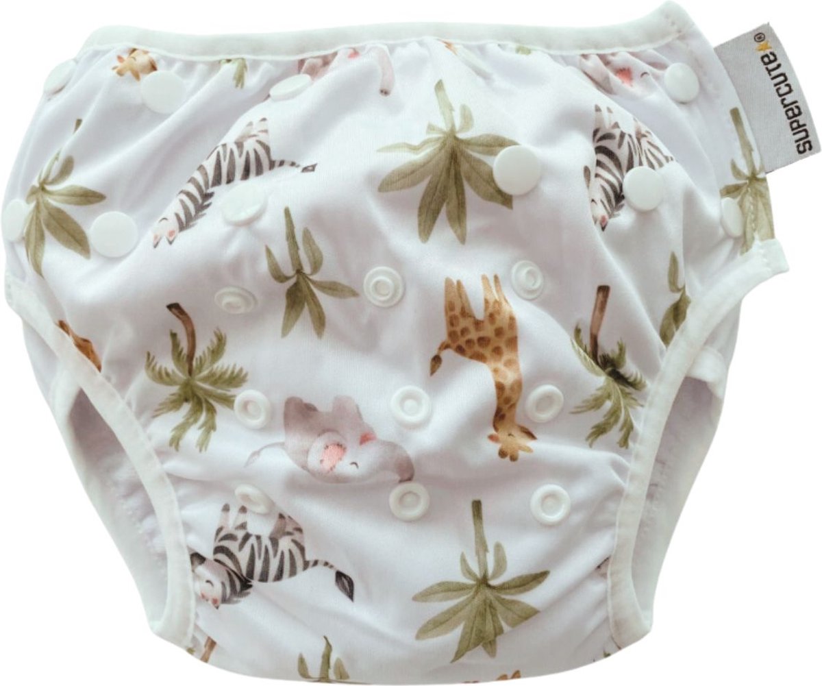 Goedkoopste Supercute - Wasbare - Zwemluier - Verstelbaar - Giraf - Zwemmen - Baby zwemmen - 0 - 3 jaar - Meisje - Jongen - Milieu vriendelijk - Babyspa - Kraamkado