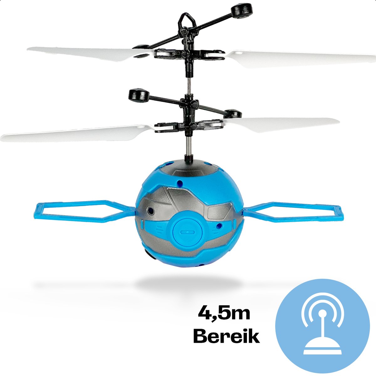 GAGATO Mini Flight Drone Blauw - Zelfvliegende Hover Drone - Balanceerbaar door Sensor op hand - Inclusief Uitbreidingset