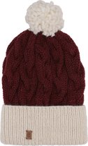 Egos Copenhagen | Muts | Hat cable knit - White Bordeaux