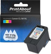 PrintAbout huismerk Inktcartridge CL-561XL 3-kleuren Hoge capaciteit geschikt voor Canon