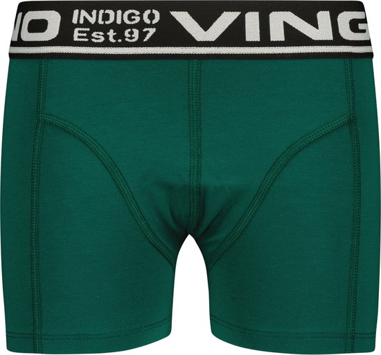 Vingino Boxer B-241-1 Stripe 3 pack Jongens Onderbroek - Bottle Green - Maat XS