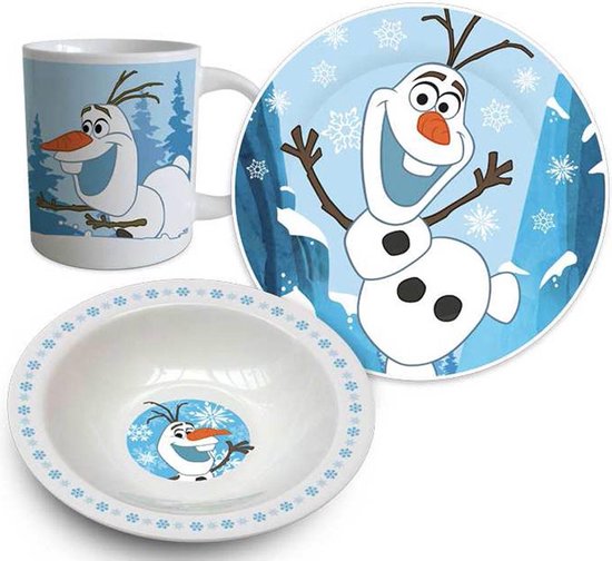 Disney Frozen Ontbijtset - 3-delig - lichtblauw