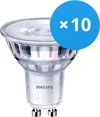 Voordeelpak 10x Philips CorePro LEDspot MV GU10 4W 827 36D | Zeer Warm Wit - Dimbaar - Vervangt 35W