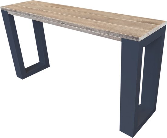 Wood4you - Side table enkel steigerhout - 120 cm