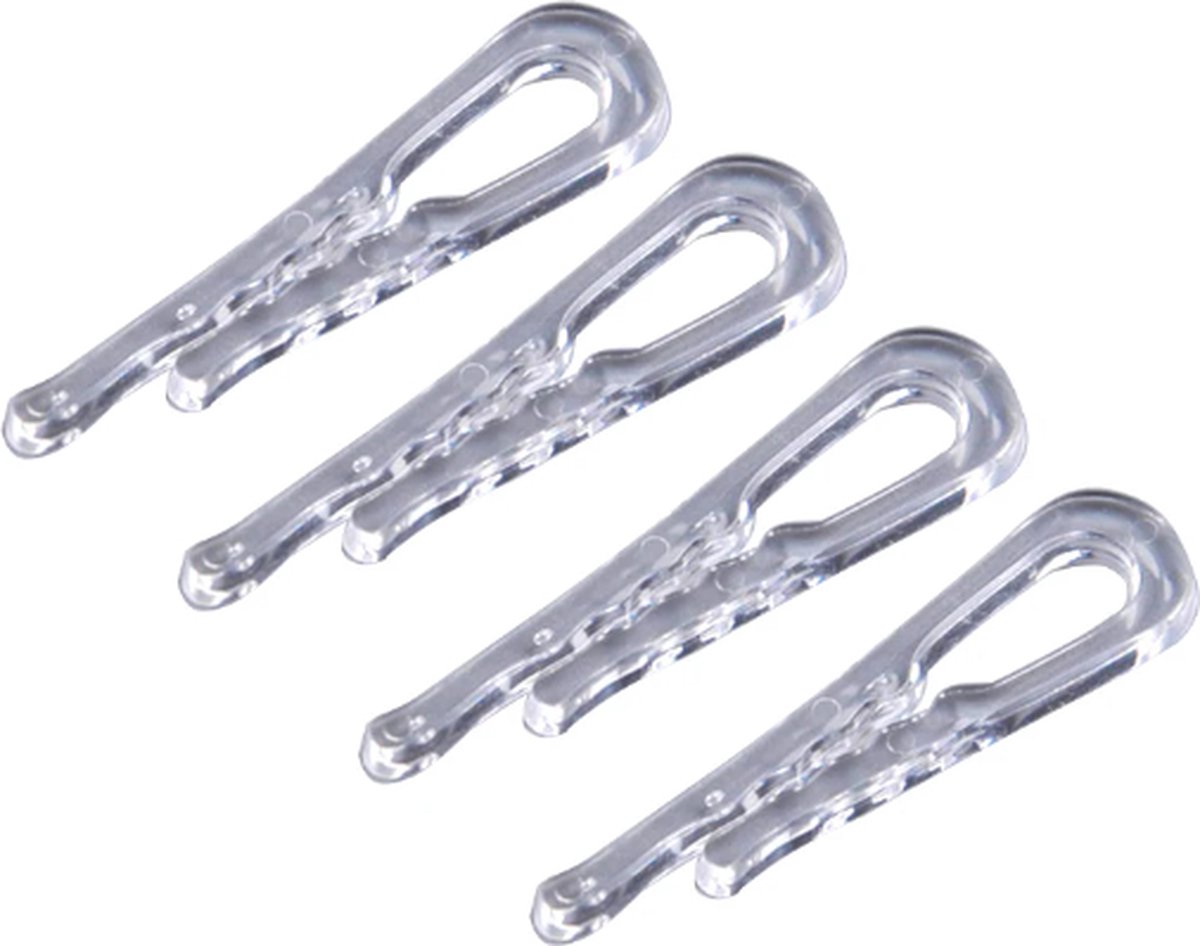 Plastic U Shape Clips Alligator Glossy Transparent Clips for Shirts and Garments Folding Packing Purpose, Fold Shirt Stoppers No of pcs 500 Clip