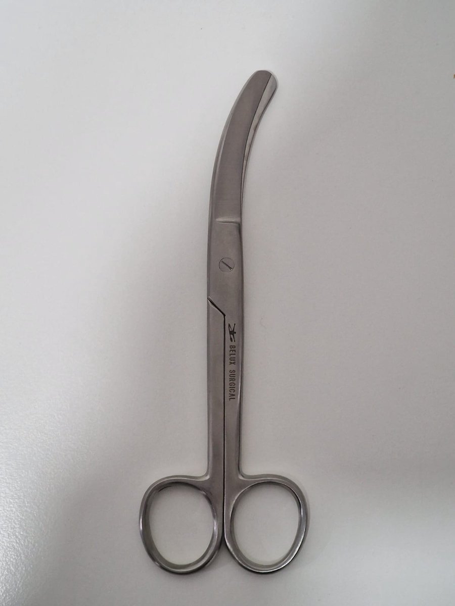 Goedkoopste Belux Surigcal Instruments /set van 2 Busch Navelstrengschaar gebogen 16 cm RVS