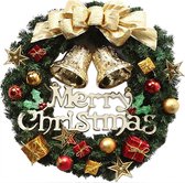 Kerstkrans, kerstslinger, decoratie, 30 cm, creatieve kerstdeurkrans, trapdeur, Kerstmis, open haarden, trappen, deuren, boom, tuindecoratie