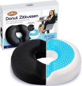 Softsie Donut ZitKussen Orthopedisch & Ergonomisch Voor Auto En Bureaustoel - Stuitkussen - Ringkussen - Zitring Kussen - voor Aambeien, Piercing en Stuitje