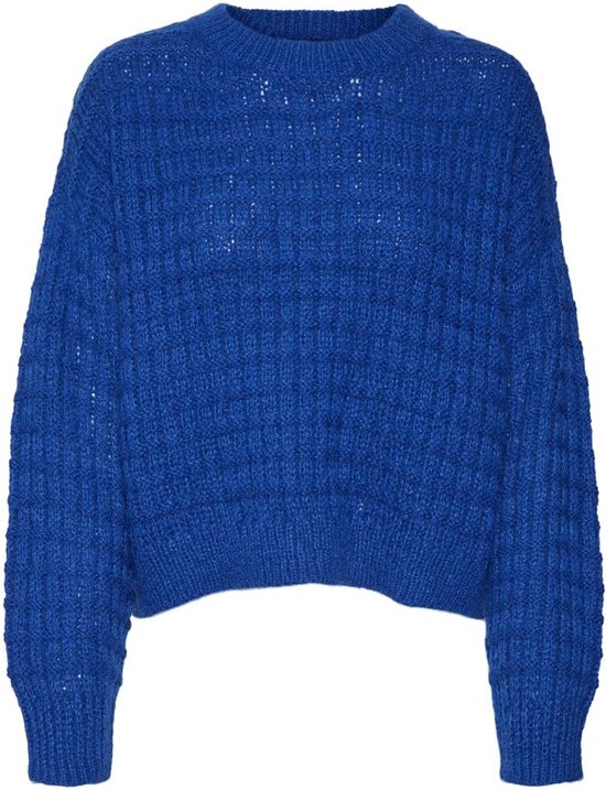Vero Moda Vmvelina Ls O-Neck Pullover Mazarine Blue BLAUW XL