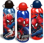 Spiderman Aluminium Drinkfles / Schoolfles / Schoolbeker 500 ml. - 1 stuks