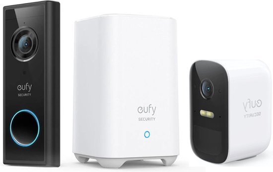 Bundel Eufy Doorbell 2K & EufyCam 2C Add-on camera - Bundel - €229,00