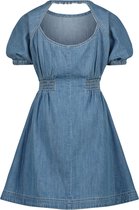Vingino Midi Dress Parinna Meisjes Jurk - Mid Blue Wash - Maat 164