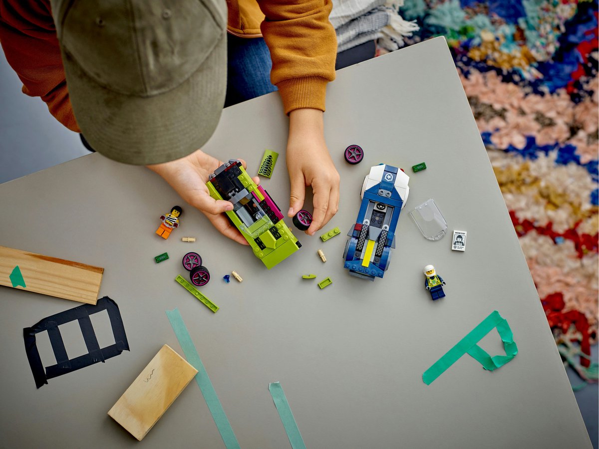 LEGO 60415 City Politiewagen en snelle autoachtervolging Politie Auto Speelgoed Set — afbeelding 23