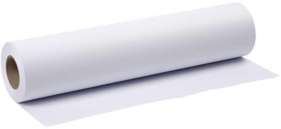 Rol kleurpapier, 30 cm x 15 m, tekenpapier, wit, papierrol, schetspapier, rol, kinderen, schetsrol, kunst, handwerk, schilderpapier voor studenten, schilderen met 2 klemmen