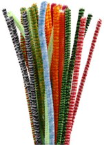 Chenilledraad verschillende kleuren 30 cm 60x stuks - hobby knutselen buig draad - kantoorartikelen kopen? | Korting tot 47