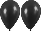 Creotime Ballonnen Voor Helium 10 Stuks Zwart