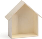 Maison en bois 12,5x4,5x13 cm