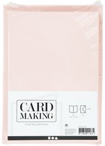 Cartes et enveloppes, format carte 10,5x15 cm, format enveloppe 11,5x16,5 cm, 50 jeux, couleurs pastel