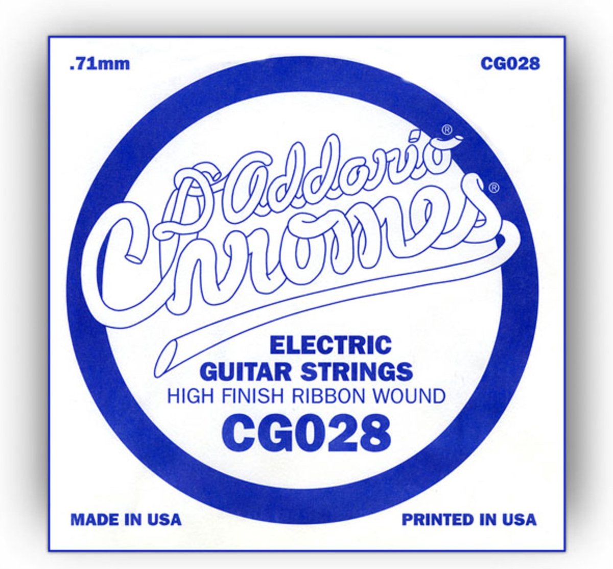 D'Addario CG028 Flat wound enkele snaar - Enkele snaar voor gitaar