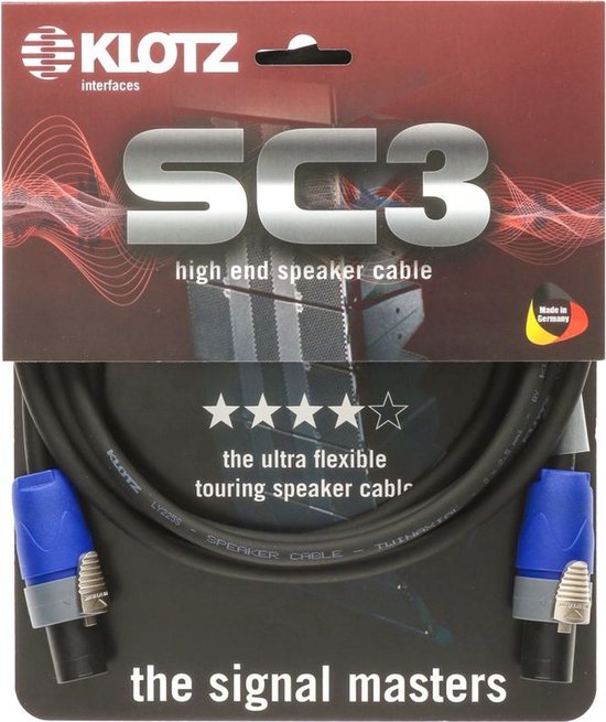 Klotz SC3-15SW Neutrik speakON 2p - speakON 2p speakerkabel 15 m