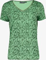 TwoDay dames T-shirt groen met print - Maat S