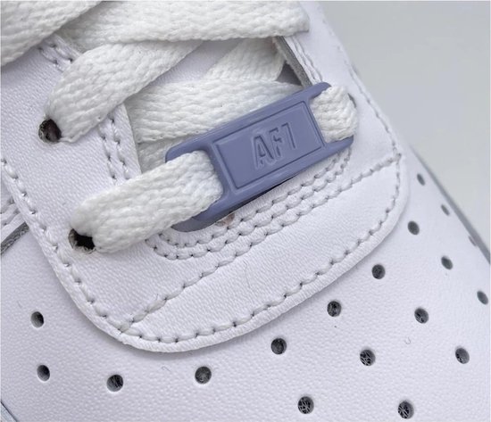Sneaker Tags Blauw Grijs Geschikt Voor AF1 | Metaal | Schoenaccessoires - Schoenveters - Lace Locks
