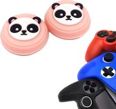 Gadgetpoint | Gaming Thumbgrips | Performance Antislip Thumbsticks | Joystick Cap Thumb Grips | Accessoires geschikt voor Playstation PS4 PS5 & Xbox & Nintendo Pro Controller | Panda - Roze | Vaderdag Cadeau