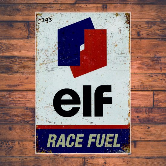 Wandbordje Elf Race Fuel Logo