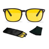 Novora Nachtbril voor autorijden in de nacht - Avondbril om veilig te rijden - Autobril - Nachtbrillen - Nacht bril voor auto of motor - Zwart