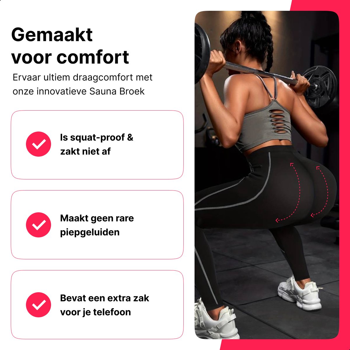 Sauna Broek - Lang | Compressie Legging | Met Zak | Thermisch | Afslankbroek | Neopreen Zweet Broek (2026) — afbeelding 7