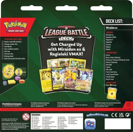 Pokemon TCG League Battle Deck Miraidon Games bol