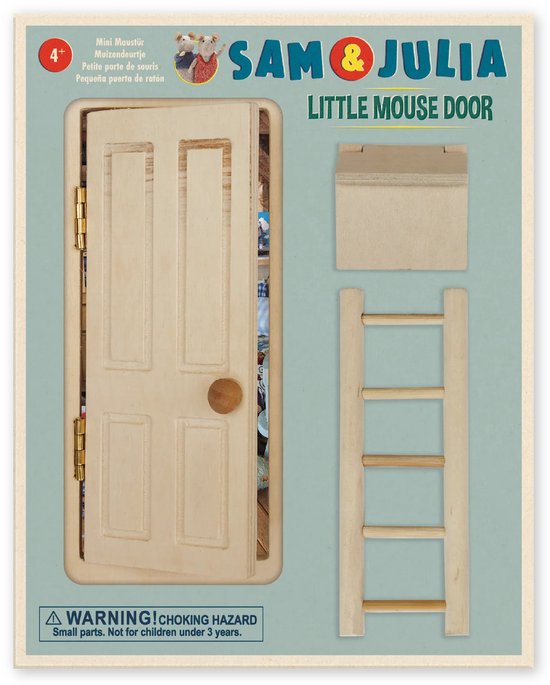Sam & Julia - Muizendeurtje - Houten deurtje voor Muizenhuis - 3+ jaar