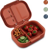 Klarstein Schmatzfatz Lunchbox - Verdeelde Lunchbox voor Volwassenen & Kinderen - Lunchbox Met Vakken - Bento Box voor School & Kinderopvang - BPA-Vrije Schoolbox Lekvrij & Vaatwasmachinebestendig - Porselein blauw