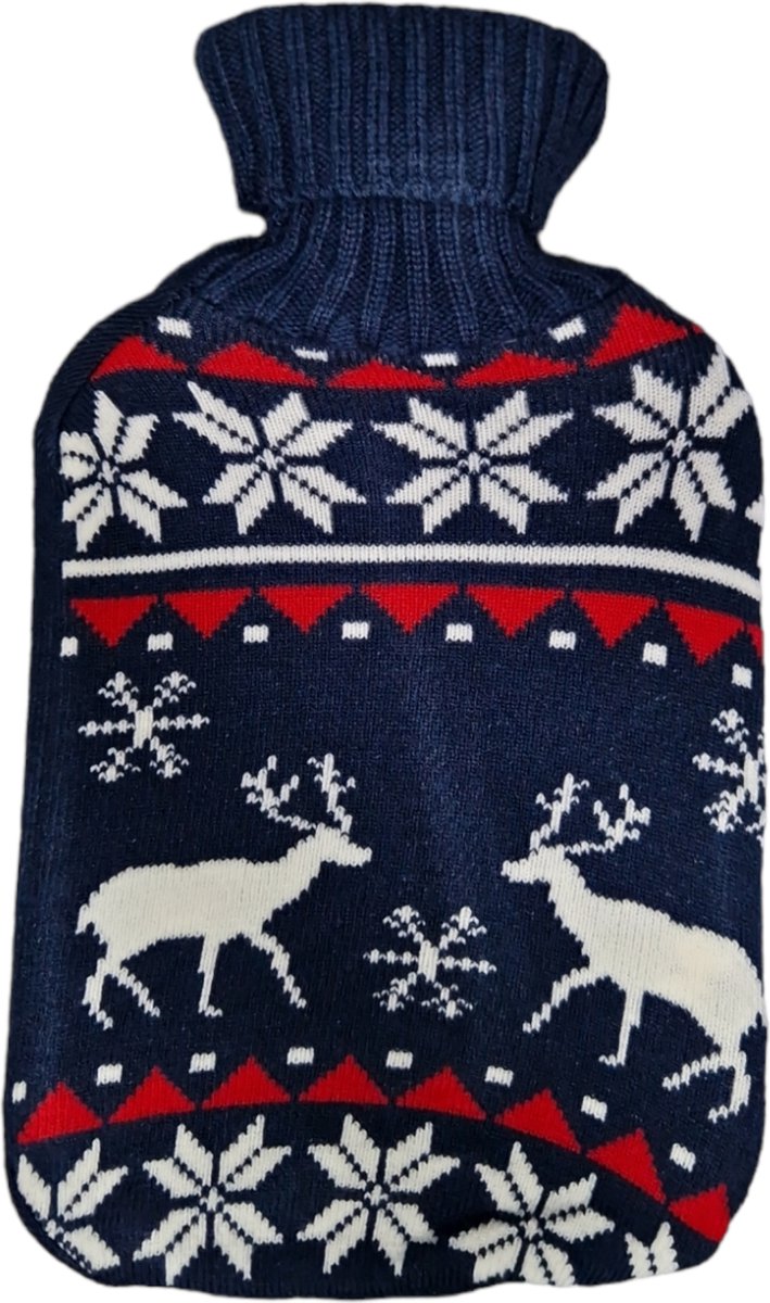 Goedkoopste Warmwaterkruik – Kruik - Warmwaterkruik Met Hoesje – 2l – Jacquard