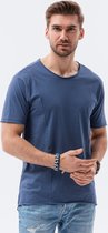 Heren T-shirt Blauw - S1378 - Sale