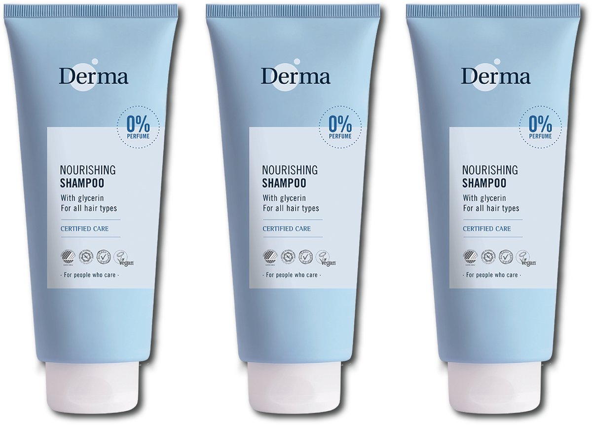 Derma Family - Shampoo - 3 x 350 ML - Parfumvrij