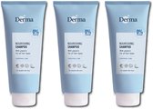 Derma Family - Shampoo - Voordeelverpakking 3 x 350 ML - Parfumvrij - Vegan Shampoo - Hypoallergeen - Parfumvrij