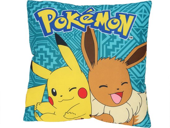 Pokémon - Évoli et Pikachu Sierkussen